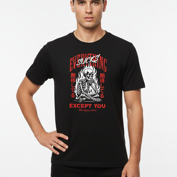 EXCEPT YOU Urban Style T-Shirt |Regular Fit | MAKE IN INDIA | Unisex