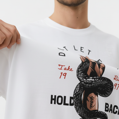 Serpent Oversized Streetwear T-Shirt – Bold Snake Graphic | Unisex
