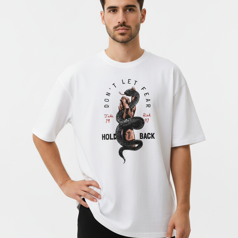 Serpent Oversized Streetwear T-Shirt – Bold Snake Graphic | Unisex