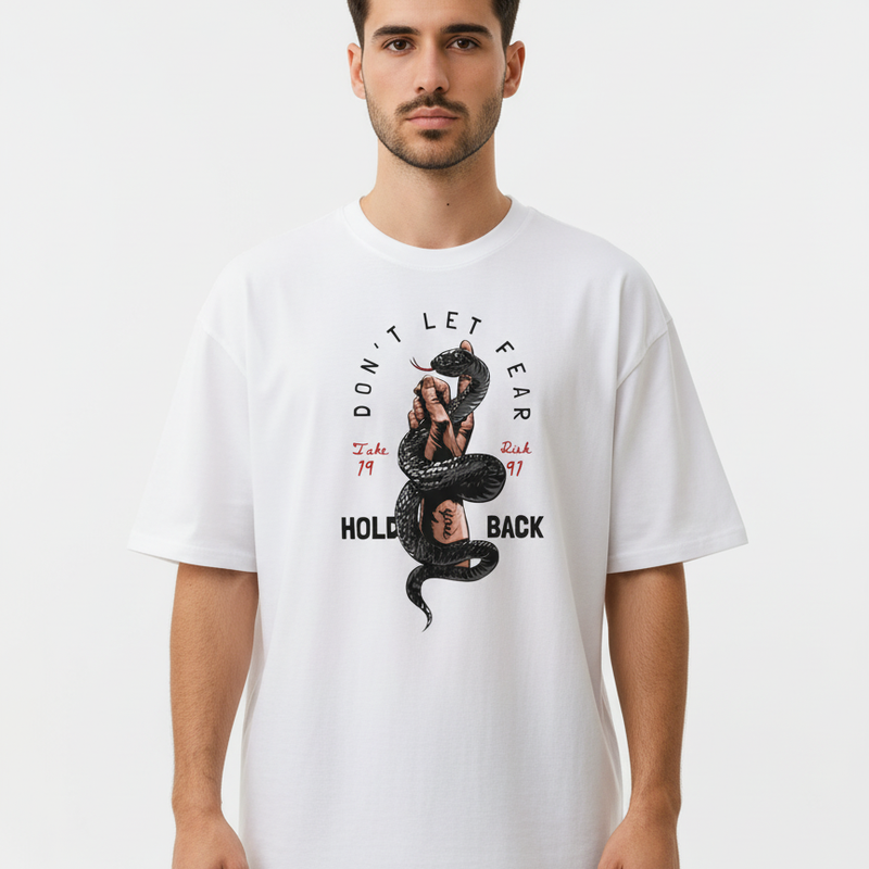 Serpent Oversized Streetwear T-Shirt – Bold Snake Graphic | Unisex
