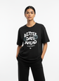 Better Days Ahead Oversized T-Shirt – 220 GSM Heavy Cotton | Unisex Streetwear